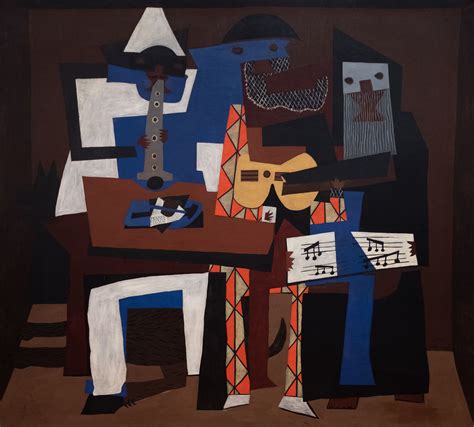 Pablo Picasso, Three Musicians, 1921 10/5/18 #moma #artmuseum | Three ...