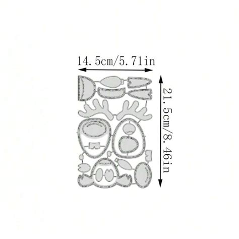 Conjunto de troqueles de corte de metal navideños para manualidades de