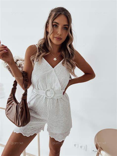 Kombinezon Bia Y A Urkowy Z Paskiem Boho Glam Set Boutique