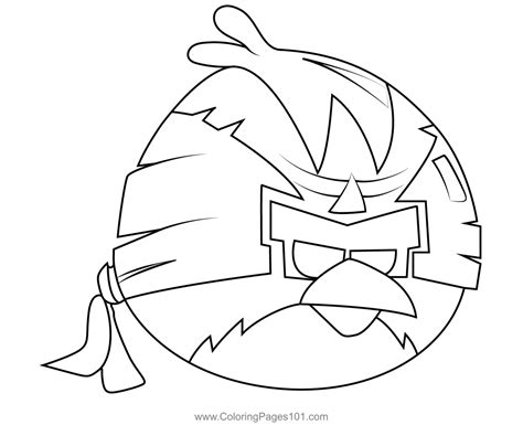 Space Wingman Angry Birds Coloring Page for Kids - Free Angry Birds Printable Coloring Pages ...