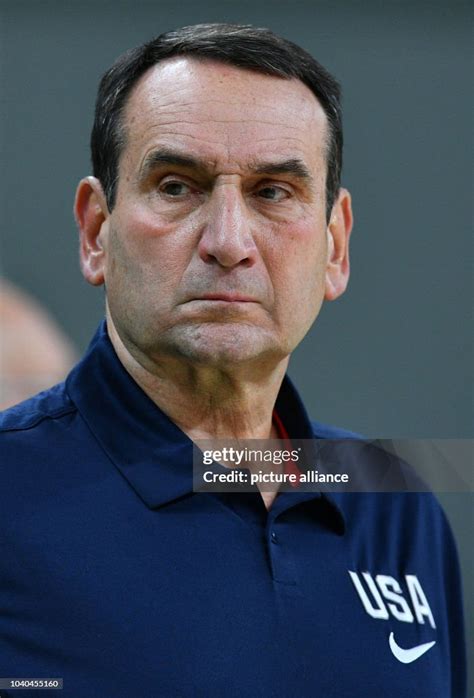 Us Coach Mike Krzyzewski Looks On During The Basketball Event Of The News Photo Getty Images