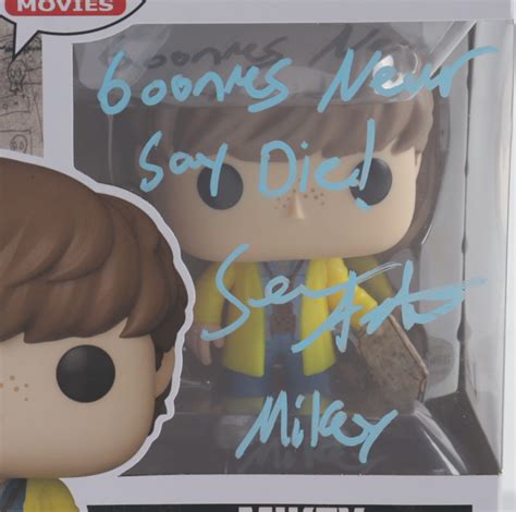 Sean Astin Signed The Goonies Funko Pop Vinyl Figure Inscribed