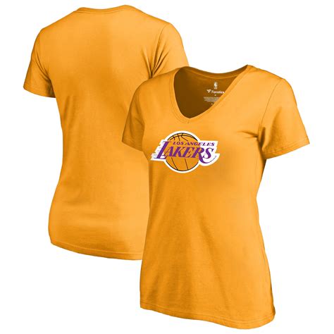 Fanatics Branded Los Angeles Lakers Womens Gold Primary Logo V Neck T