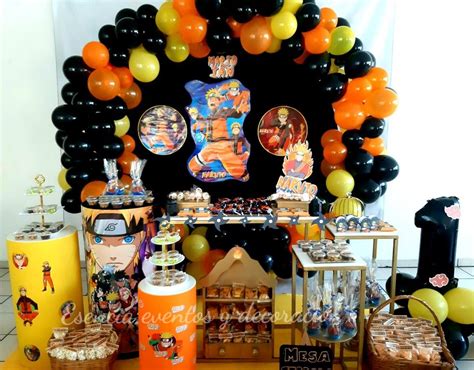 Naruto Party Decoración De Unas Mesa De Dulces Decoracion Mesas