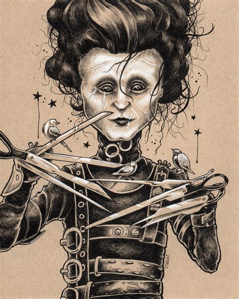 Edward Scissorhands Art Print By Bryan Collins Edwardscissorhands