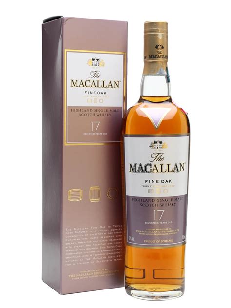 Macallan Year Old Fine Oak Triple Cask Matured Scotch Whisky The