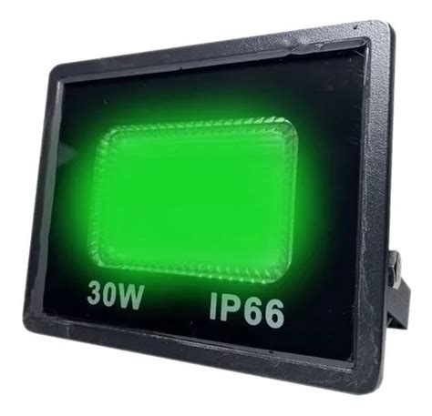 Mini Foco Led Verde Smd W Impermeable Bivolt Carcasa De Jard N