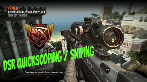 DSR Quickscoping Sniping Black Ops 2 YouTube