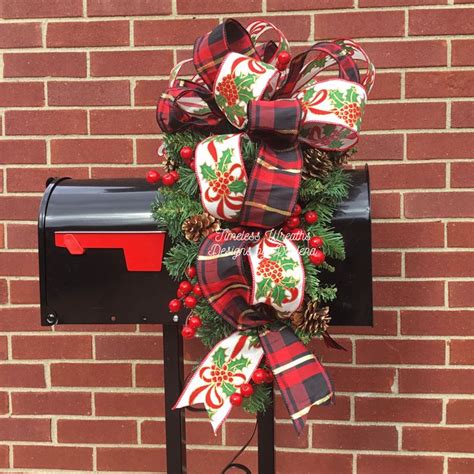 Mailbox Decoration~mailbox Topper~mailbox Christmas Swag~mailbox Decoration For Christmas~mailb