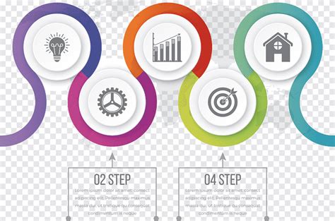 02 Step Infographic Illustration Infographic Circle Graphic Design