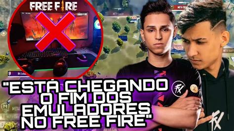 O FIM DOS EMULADORES NO FREE FIRE NOVAS REGRAS DA GARENA CENÁRIO