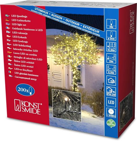 Konstsmide 3613 110 Catena Luminosa A Micro LED 200 Diodi A Luce