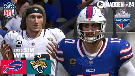 Madden 24 Buffalo Bills Vs Jacksonville Jaguars London Week 5 Full Simulation 2023 Ps5 4k Game