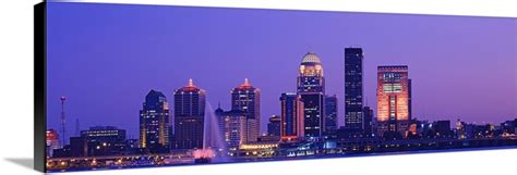 Night Skyline Louisville KY Wall Art, Canvas Prints, Framed Prints ...