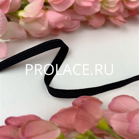 Резинка ажурная 09 см черная Le100K — PRO LACE