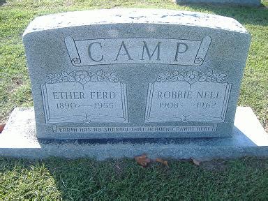 Ether Ferd Camp Find A Grave Memorial