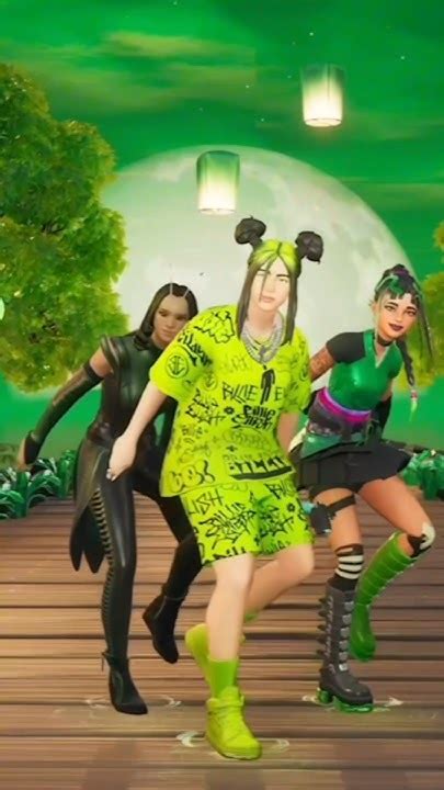 The new emotes are out now for Billie Eilish!🥹💚#fortnite #billieeilish ...