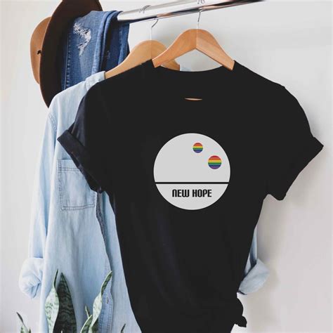 LGBTQ New Hope Sci Fi Pride Rainbow Shirt Gay Sci Fi Tee Gay Etsy
