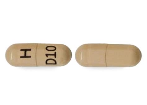 H D10 Pill Yellow Capsuleoblong Pill Identifier