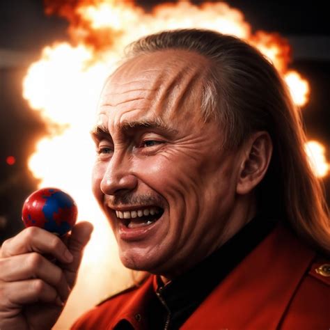 O Presidente Russo Vladimir Putin E A Guerra Nuclear Foto Premium