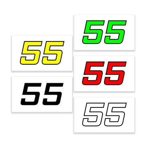 Universal Custom Race Car numbers decals graphics Motorcysle Sticker Decals Trials Fan Number ...