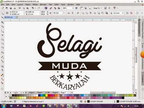 Dyne Creative Studio TUTORIAL COREL DRAW CARA MEMBUAT TIPOGRAFI