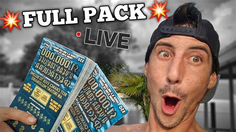 FULL PACK 1 000 000 Year For Life Scratch Life VS Florida Lottery