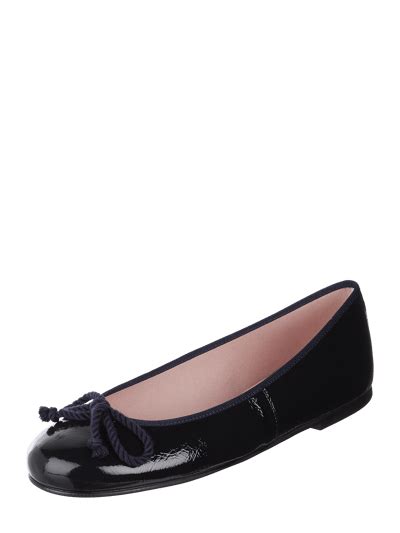 Pretty Ballerinas Ballerinas Aus Veloursleder Dunkelblau Online Kaufen