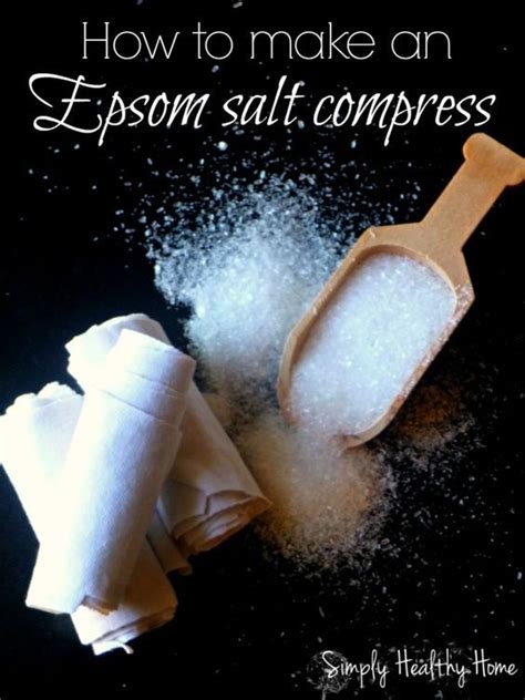 Instructions On How To Make An Epsom Salt Compress To Use For Injuries