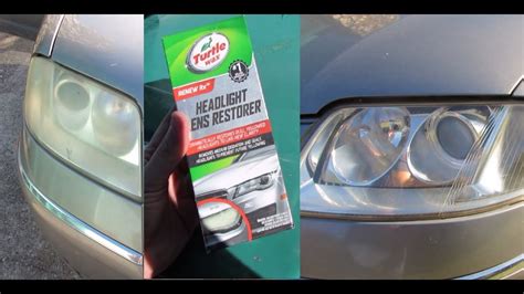 Turtle Wax Headlight Lens Restorer Review Youtube