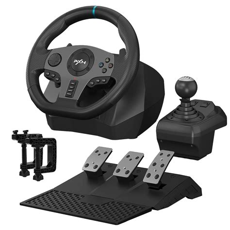 PXN V9 Steering Wheel For PC Vibration Feedback Gaming Racing Wheel