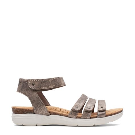 Clarks Womens April Dove Wide Sandal The Shoe Company