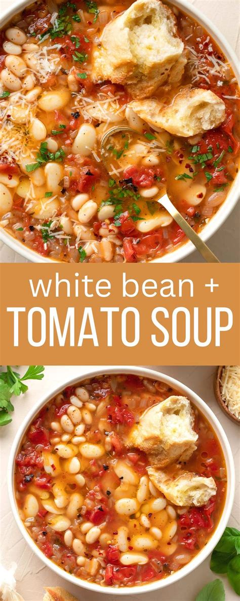 White Bean And Tomato Soup Recipe In Side Dish Recipes Healthy