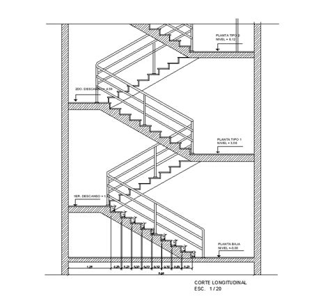 an architectural drawing shows the steps and handrails