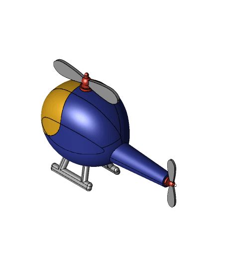 Cutie Helicopter 3d Model By Blackjack123 On Thangs