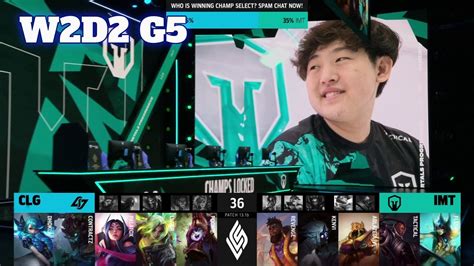 CLG Vs IMT Week 2 Day 2 S13 LCS Spring 2023 CLG Vs Immortals W2D2