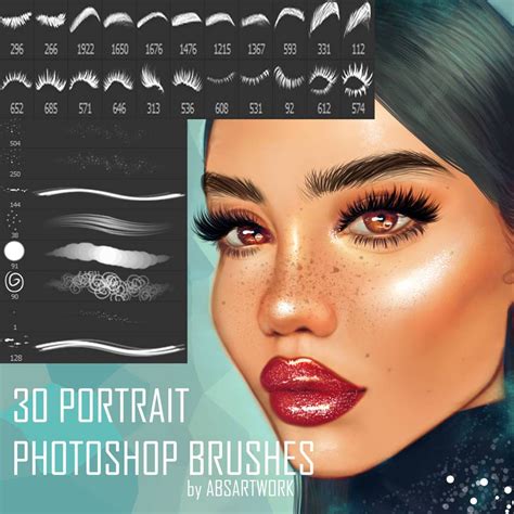 30 Portrait Photoshop Brushes By Absartwork On DeviantArt Portrait