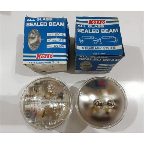 Jual SEALED BEAM KOITO 5001 12V 50W MADE IN JAPAN KAKI 2 DX 80 T120