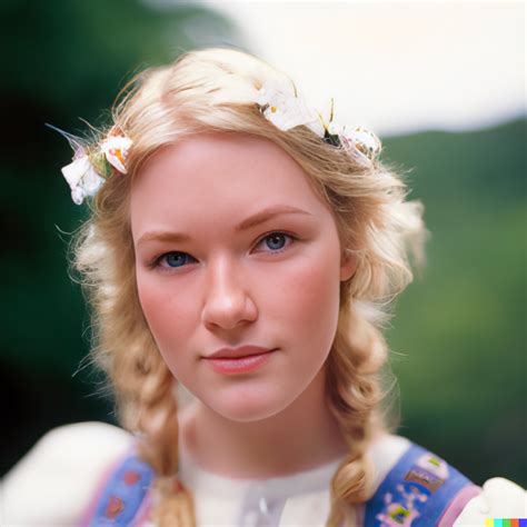 Norwegian Girl With Blue Eyes Viarami