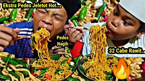 Ekstra Pedas Mukbang Mie Sedap Super Hot Cabe Rawit Ll Mukbang Asmr