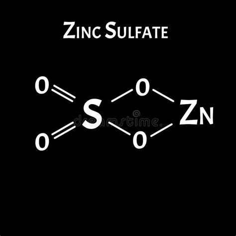 Zinc Sulfate is a Molecular Chemical Formula. Zinc Infographics. Vector Illustration on Isolated ...