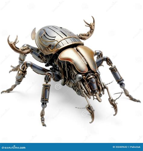 Robot Beetle Thin Line Icon, Robotization Concept, Robot Bug Sign On