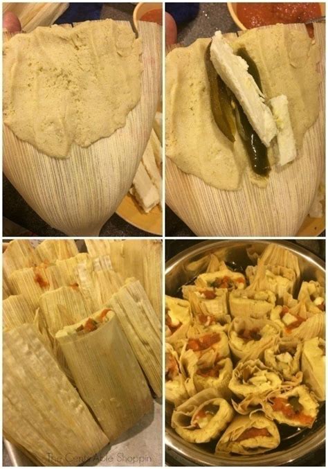 Authentic Mexican Tamales With Fresh Cheese Jalapeños And Fresh Salsa