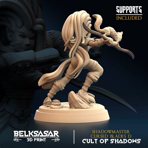 3D File Shadowmaster Cursed Blades D Nude And Normal 3D Print Object