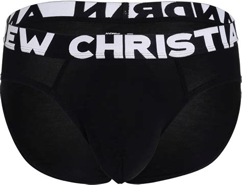 Amazon Andrew Christian Almost Naked Bamboo Brief Black X Small Clothing Shoes Jewelry