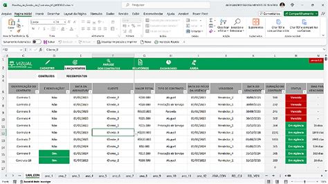 Planilha de Gestão de Contratos em Excel 6 0 Vizual Planilhas