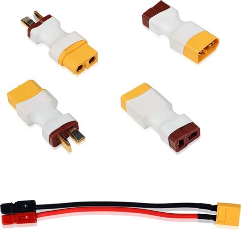 Amazon XIMUREN 2Pairs Deans T Plugs To XT60 Adapter Connector Male