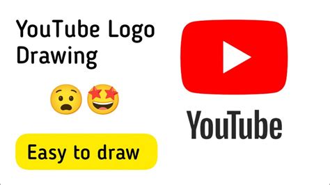 YouTube Logo Drawing Easy To Draw AqsaCreativeZone Easy