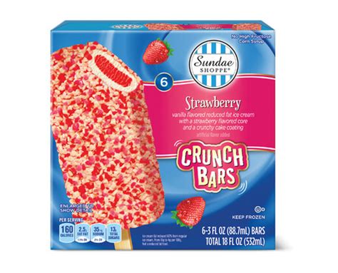 Sundae Shoppe Chocolate Or Strawberry Crunch Bars Aldi Us