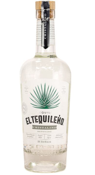 Tequila El Tequileño Reposado Cristalino 100 Agave 750ml El Búho